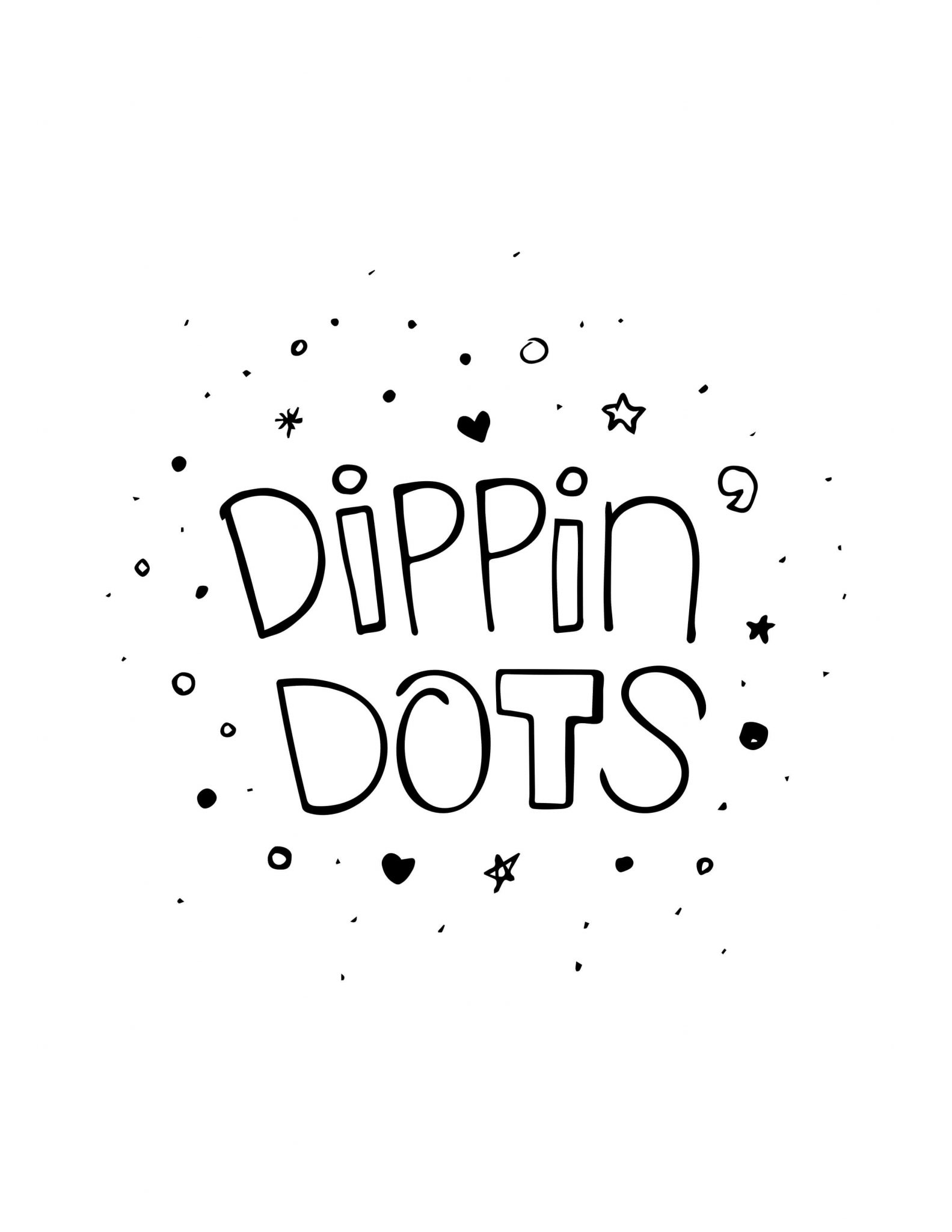 Colouring Pages - Dippin Dots